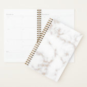 Witte en goudmarmer planner (Display)