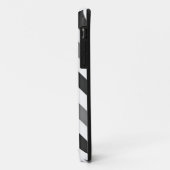 Witte en grijze Chevron Zigzag Case-Mate iPhone Case (Achterkant/links)