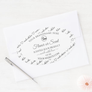 Witte en grijze etiketten van Word Cloud met Logo