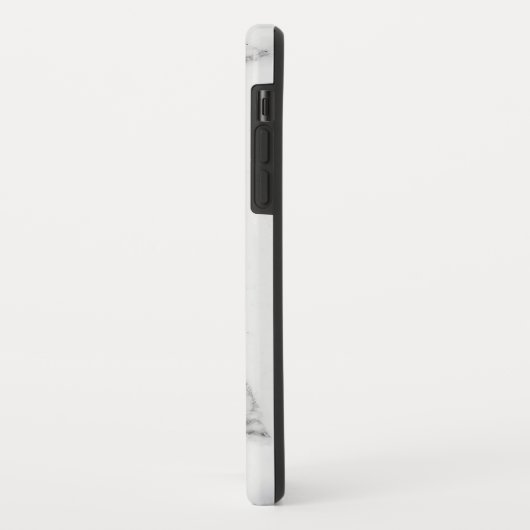 Witte en grijze faux marmer Case-Mate iPhone case (Achterkant/links)