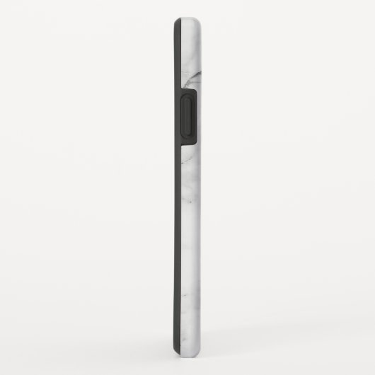 Witte en grijze faux marmer Case-Mate iPhone case (Achterkant/rechts)