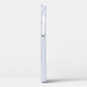 Witte en grijze gestreept textiel Case-Mate iPhone case (Achterkant / Links)