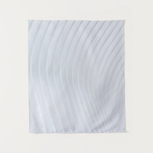 Witte en grijze gestreept textiel wandkleed
