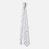Witte en grijze helikopter stropdas (Achterkant)