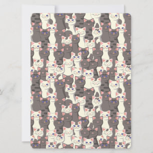 Witte en grijze kattenpatroon