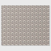 Witte en grijze kattenpatroon cadeaupapier (Vlak)