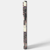 Witte en grijze kattenpatroon Case-Mate iPhone case (Achterkant / Links)