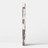 Witte en grijze kattenpatroon Case-Mate iPhone case (Achterkant / Links)