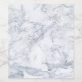 Witte en grijze marmer wijn etiket (Enkel label)