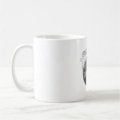 Witte en Grijze Moderne Godin Mok (Links)
