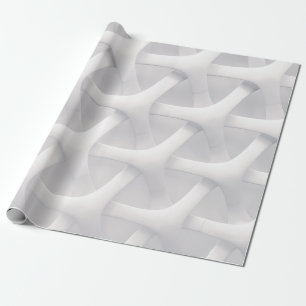 Witte en grijze optische illusie cadeaupapier
