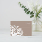 Witte en Ivoren Tropische Vis Zitplaatsen Kaart Plaatskaartje (Staand voorkant)