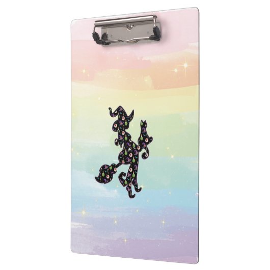 Witte en kat, Halloween Mood Klembord (Links)