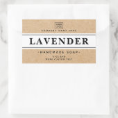 Witte en Kraft-papier op elegante etiketten van pr (Tas)