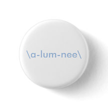 Witte en lichte blauwe lumbine Button