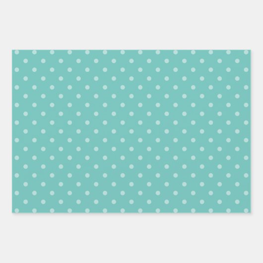 Witte en lichte Blauwgroen pasta pooldop Inpakpapier Vel (Voorkant 3)