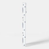 Witte en marine blauwe zeshoek patroon Case-Mate iPhone case (Achterkant / Rechts)