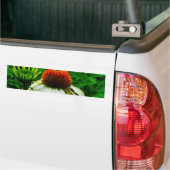 Witte en Oranje kloonbloemen Bumpersticker (Op Truck)