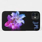 Witte en Paarse Lilies Fantasy Case-Mate iPhone Case (Achterkant (horizontaal))
