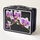 Witte en paarse orchidee (Voorkant)