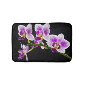 Witte en paarse orchidee badmat (Voorkant)