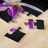 Witte en paarse orchidee legpuzzel (Zijkant)