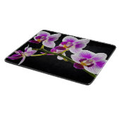 Witte en paarse orchidee snijplank (Hoek)