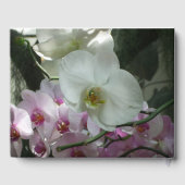 Witte en Paarse orchideeën Gastenboek (Achterkant)