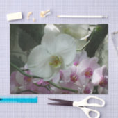 Witte en Paarse orchideeën Tissuepapier (Craft)