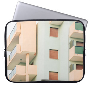 WITTE EN PINKCONCRETE BOUW LAPTOP SLEEVE