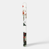 Witte en rode bloemen Elegante Waterverf Case-Mate iPhone Case (Achterkant / Links)