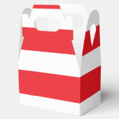 Witte en rode strepen bedankdoosjes (Geopend)