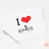 Witte en ronde sticker (Envelop)