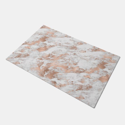Witte en Roos goudmarmer 3 Doormat Deurmat (Schuin)