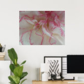 Witte en Roze Anjer Print (Thuiskantoor)