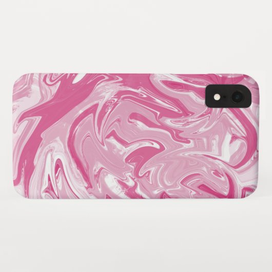 Witte en roze kieuwsteen Case-Mate iPhone case (Achterkant (horizontaal))