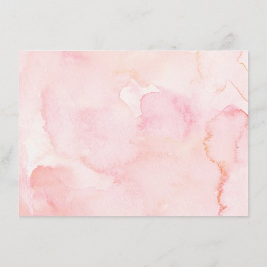 Witte en Roze Kleine Pompoen Dank u Kaart (Achterkant)