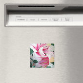 Witte en roze lichtere waterverf magneet (Insitu (Vaatwasser))