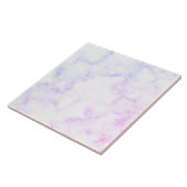 Witte en roze marmer Imitation Ceramic Tegel Tegeltje (Zijkant)