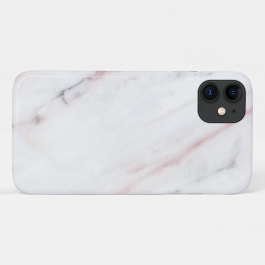 Witte en roze marmer Iphone draagtas Case-Mate iPhone Case (Achterkant (horizontaal))