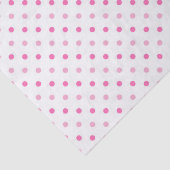 Witte en roze pokadot Birthday Tissuepapier (Detail)