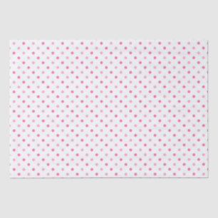 Witte en roze polka stip verjaardag tissuepapier