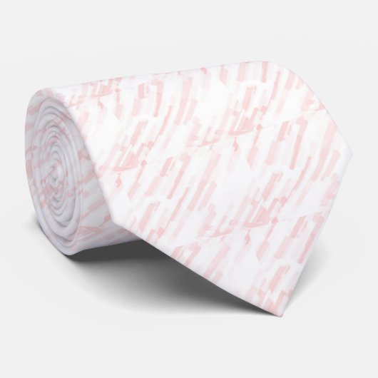 Witte en roze stropdas (Opgerold)