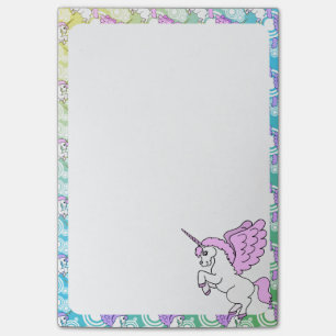 Witte en Roze Unicorn Post-it® Notes