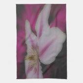 Witte en roze wolkenkraan theedoek (Verticaal)