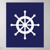 Witte en zeemachtzand poster (Voorkant)