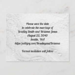 Witte en zilveren kant en parels op satijn uitnodiging briefkaart