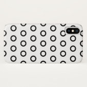 Witte en zwarte cirkels Case-Mate iPhone case (Achterkant (horizontaal))