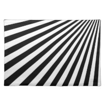 Witte en zwarte Funky Striped Abstracte Art