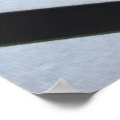 Witte en zwarte gestreepte illustratie poster (Hoek)